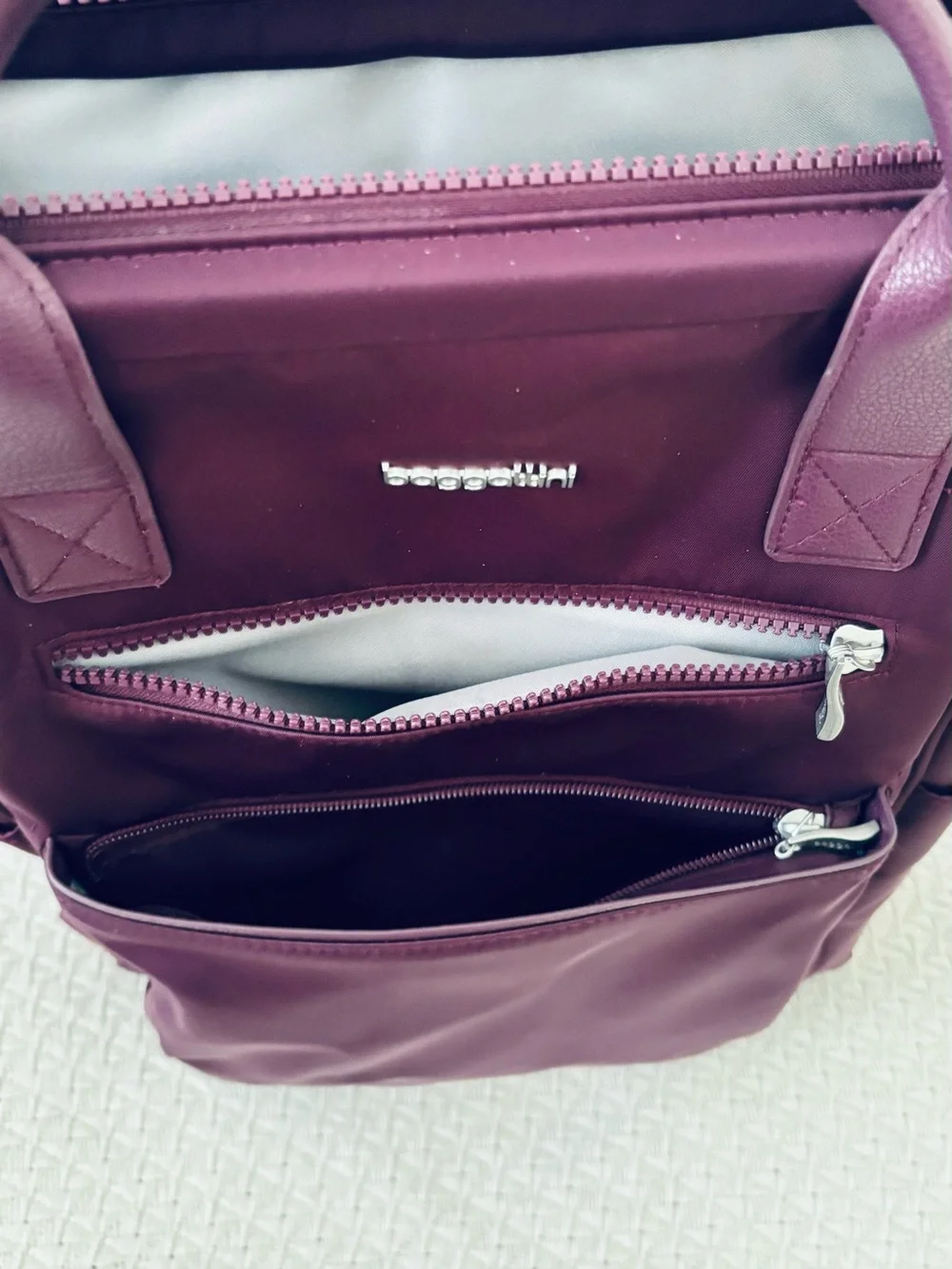 Baggallini Plum Travel Backpack